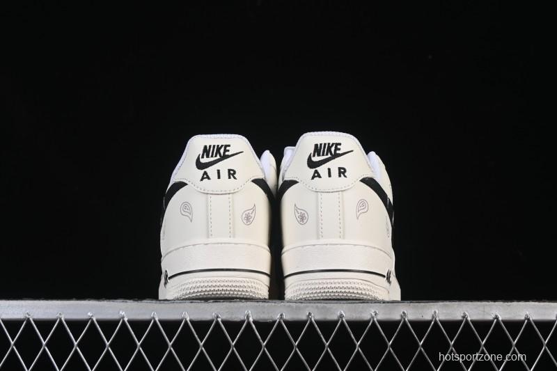 Nike Air Force 1 '07 Low Casual Sneakers in White Black - ZH0318-128