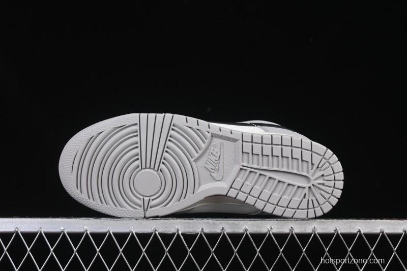 Nike SB Dunk Low White Black Grey Low-Top Casual Skate Shoes - IB3079-101