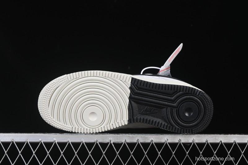 Nike Air Force 1'07 Low Casual Sneakers in White Black Gray - YF9511-805