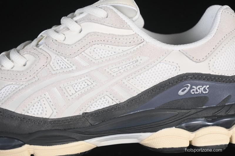 Asics Gel-NYC Retro Running Shoes with Breathable Mesh and Suede Upper - 1203A383-111