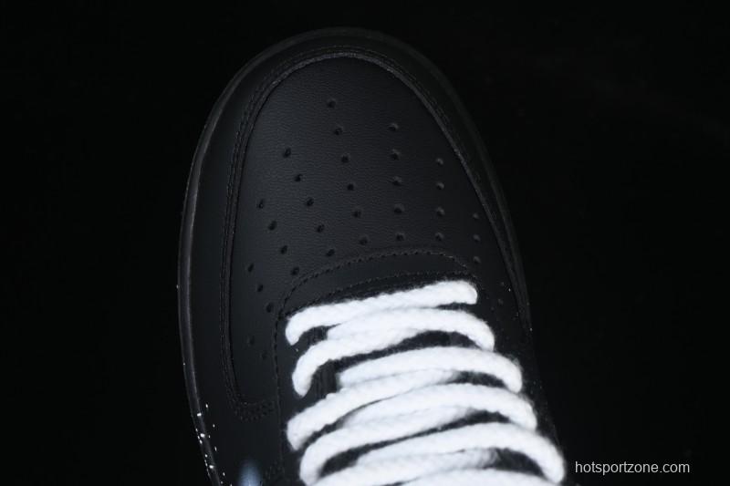 Nike Air Force 1'07 Low Two-Dimensional Theme Black Space Casual Sneakers - ZH0316-101