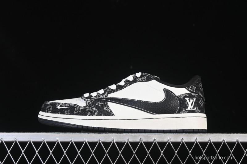 Nike Travis Scott x Fragment Design x Air Jordan 1 Low OG SP AJ1 Low Top Casual Sneakers - SC0601-058