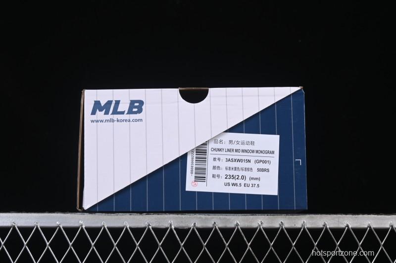 New York Yankees Chunky Liner Magic Strap Lightweight Platform Casual Sneakers - 3ASXW015N50BRS