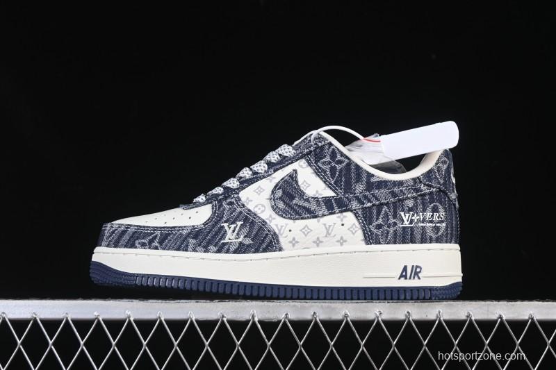 Nike Air Force 1 '07 Low LV Collaboration White Blue Casual Sneakers - YF9511-812
