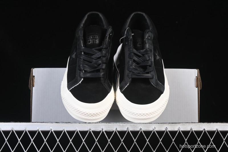 Converse One Star Suede Black Low Top Casual Skate Shoes - 149908C