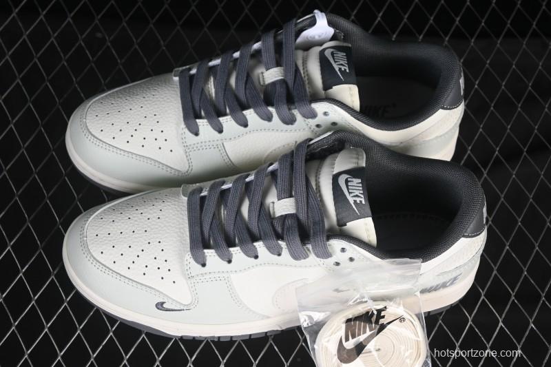 Nike SB Dunk Low Anniversary High-End Custom Mint Gray Low-Top Casual Skate Shoes - JP1628-056