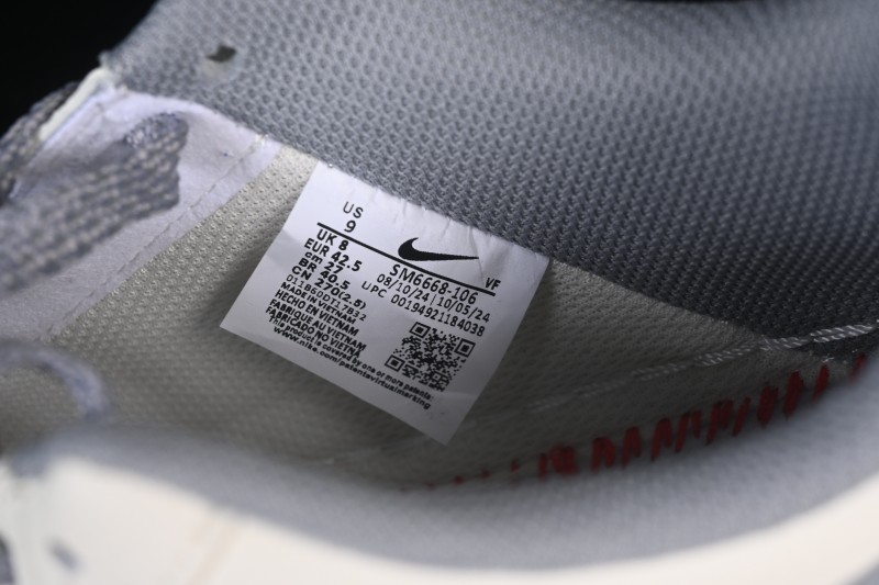 Nike Air Force 1'07 Low Classic Gray Casual Sneakers - SM6668-106