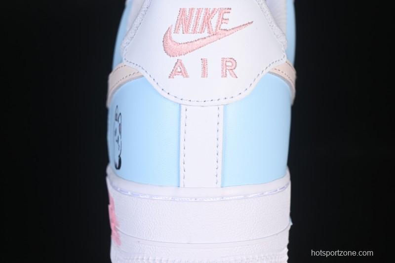 Nike Air Force 1 '07 Low Casual Sneakers with Custom Design - ZH0316-107