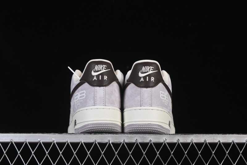 Nike Air Force 1 '07 Low Balenciaga Collaboration White Brown Casual Sneakers - YF9511-806