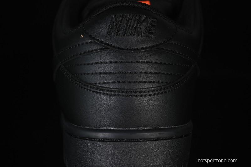 Nike SB Dunk Low Pro ISO Triple Black Skate Shoes - FJ1674-001