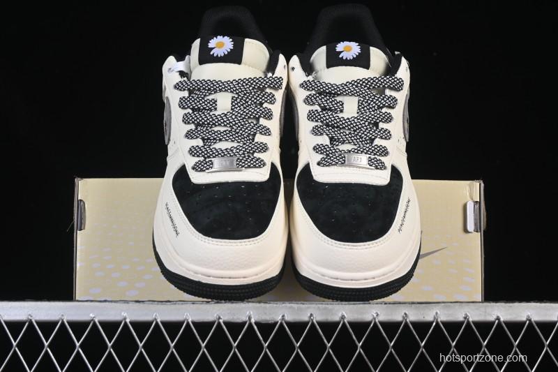 Nike Air Force 1 '07 Low G-Dragon Collaboration Daisy Beige Black Grey Casual Sneakers - QW5606-265