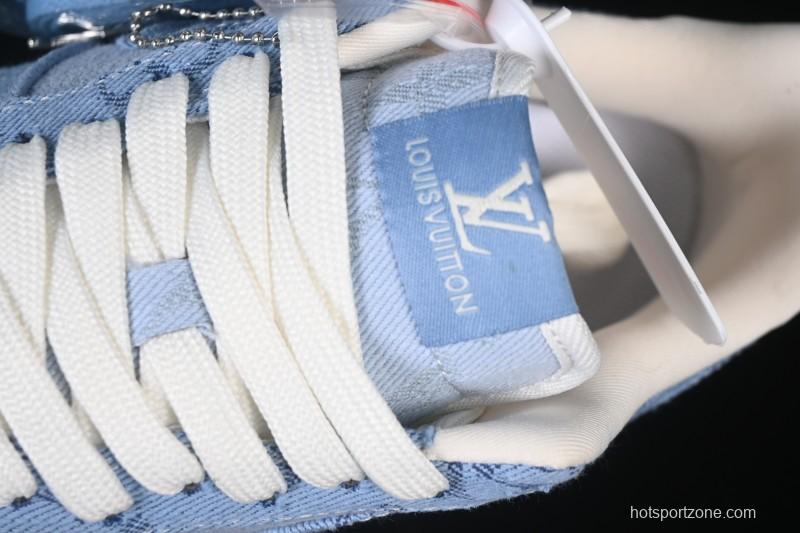 Nike Air Force 1 '07 Low LV Collaboration Light Blue Casual Sneakers - YF9511-823