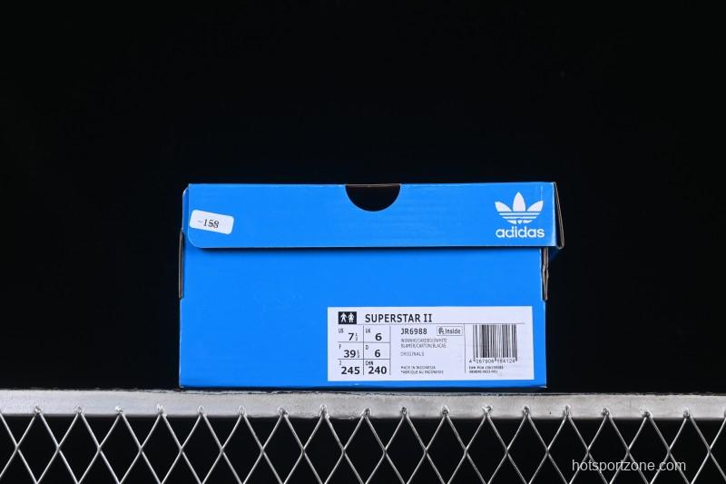 Adidas Superstar II Casual Sneakers with Shell Toe Design - JR6988