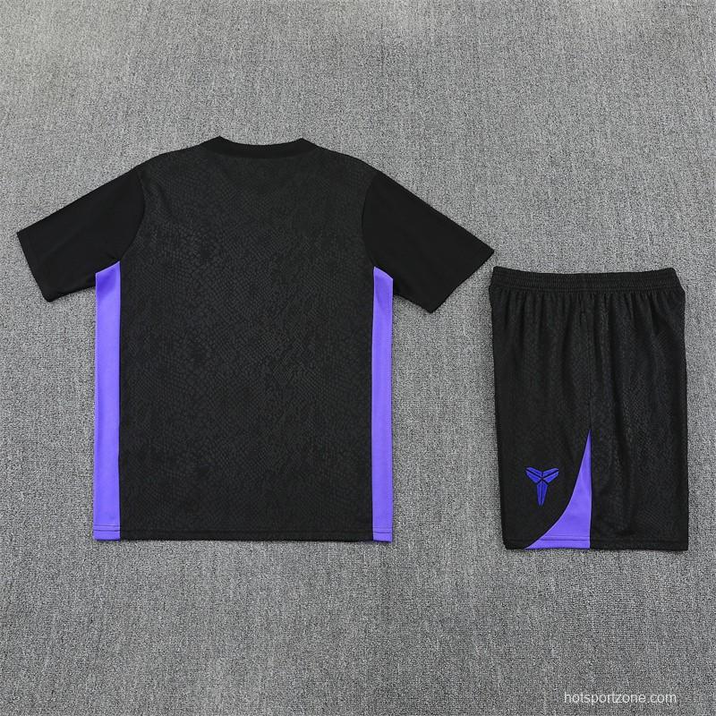 25/26 Barcelona Black Joint Edition with XS Short Sleeve+Soccer Shorts