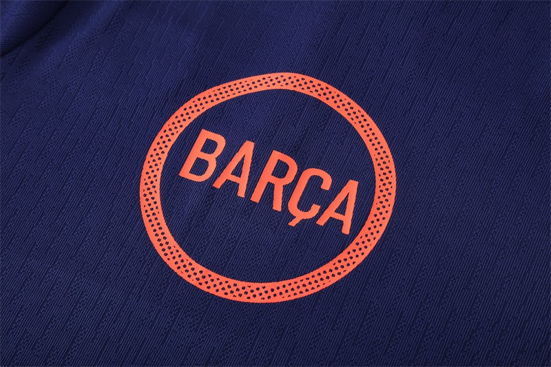 Player Version 25/26 Barcelona Royal Blue T90 Half Zipper Jacket+Long Pants