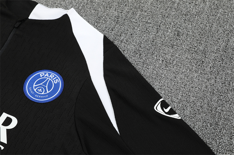 Player Version 25/26 PSG Black T90 Half Zipper Jacket+Long Pants