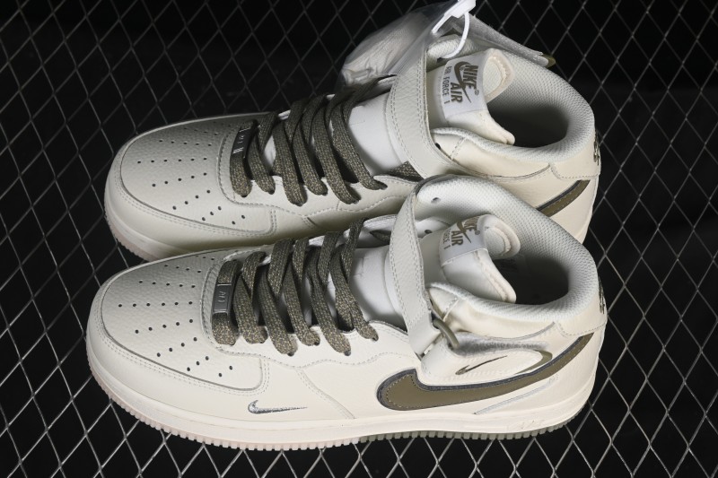 Nike Air Force 1 '07 Mid Retro Basketball Sneakers with 3M Reflective Upper and Crystal Translucent Sole - XL0236-231