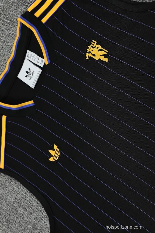 25/26 Manchester United Adidas Original Wine Vest Jersey+Shorts