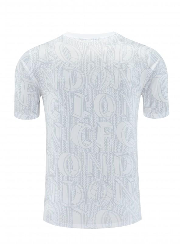 25/26 Chelsea White Short Sleeve Jersey+Shorts