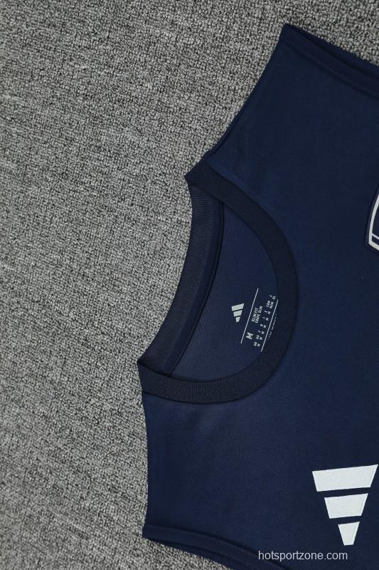 25/26 Real Madrid Navy Vest Jersey+Shorts