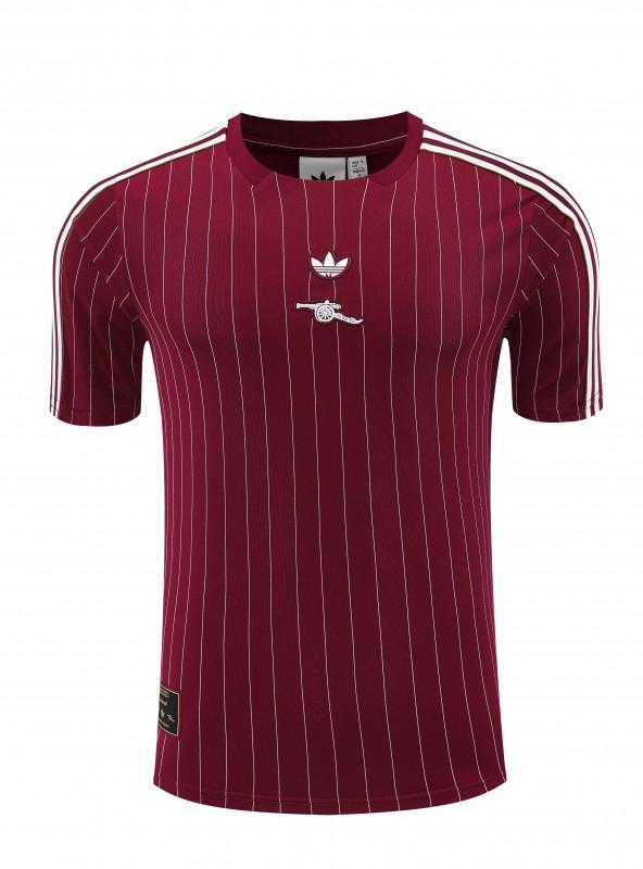 25/26 Arsenal Adidas Original Wine Short Sleeve Jersey+Shorts