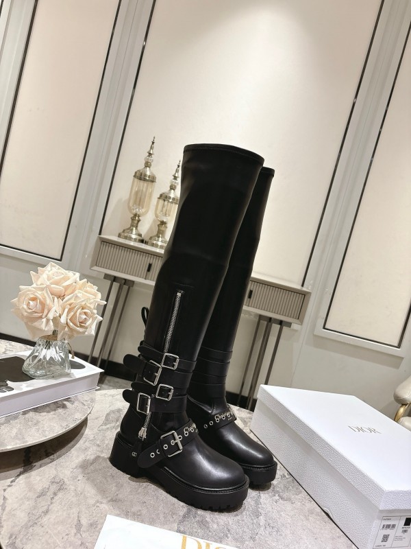 Dior 2025/SS Punk Style Strap Ankle Boots - KFY00500