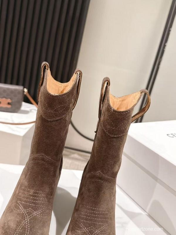 CELINE 2025 SS Fashion Boots with Arch of Triumph Logo - LY00440