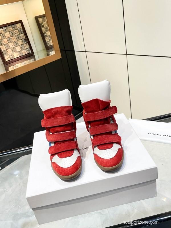 Isabel Marant Sneakers Platform Leather Fashion Casual Shoes - Isabel Marant sneaker