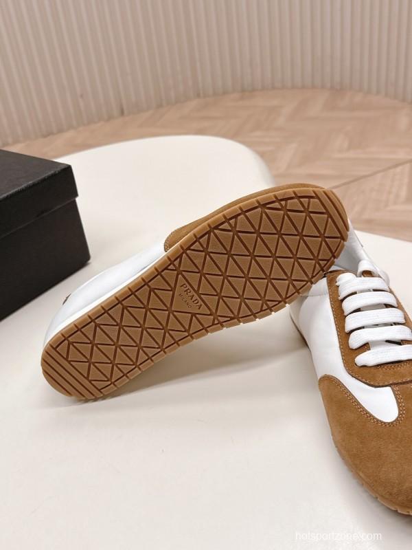 Prada 25ss New Agate Sneakers Retro Training Shoes - LY00300