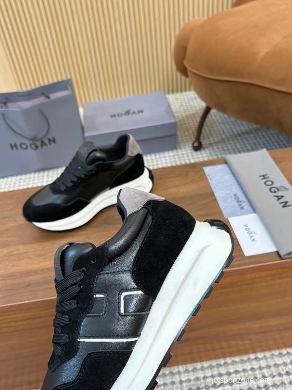 Hogan H-STRIPES Series Couple Thick Sole Dad Shoes Airship Sneakers - AS00350