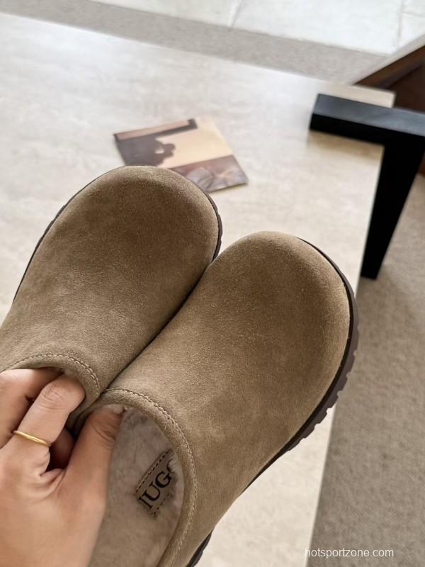 UGG Autumn Winter New Potato Wool Slippers with 5cm Inner Height - KFY00240