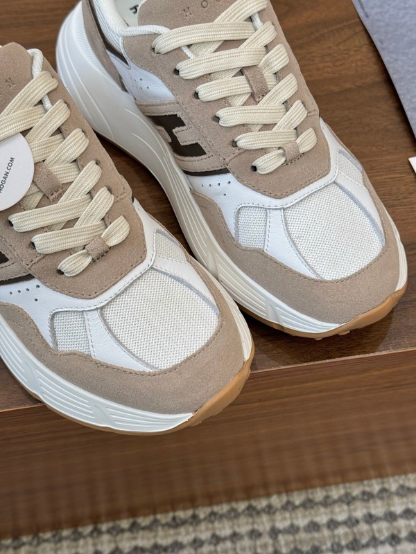 Hogan H-STRIPES Series Couple High Platform Chunky Dad Shoes Casual Sneakers - LY00370/LY00380
