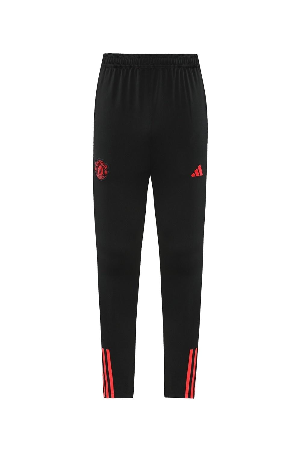 25/26 Manchester United Black Half Zipper Jacket+Long Pants