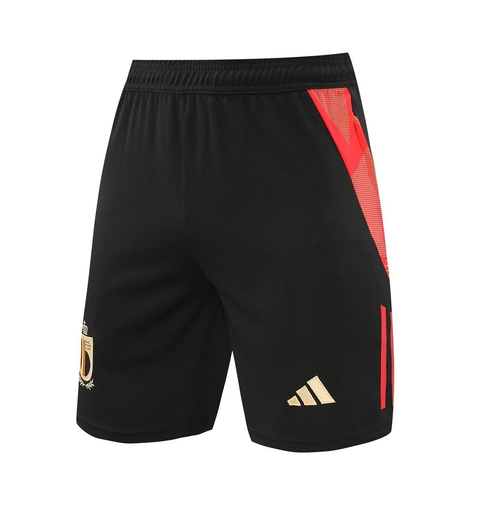 2025 Belgium Black Short Sleeve+Soccer Shorts