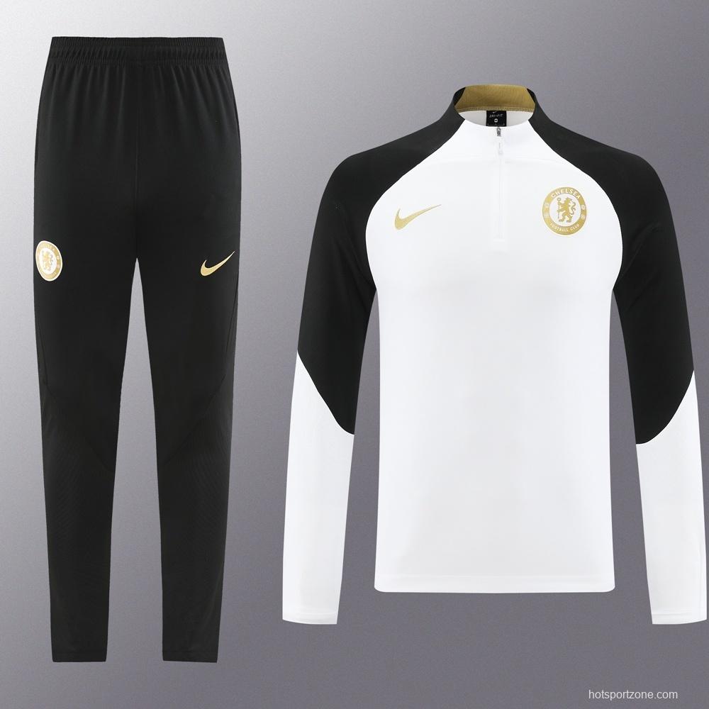 25/26 Chelsea White Half Zipper Jacket+Long Pants