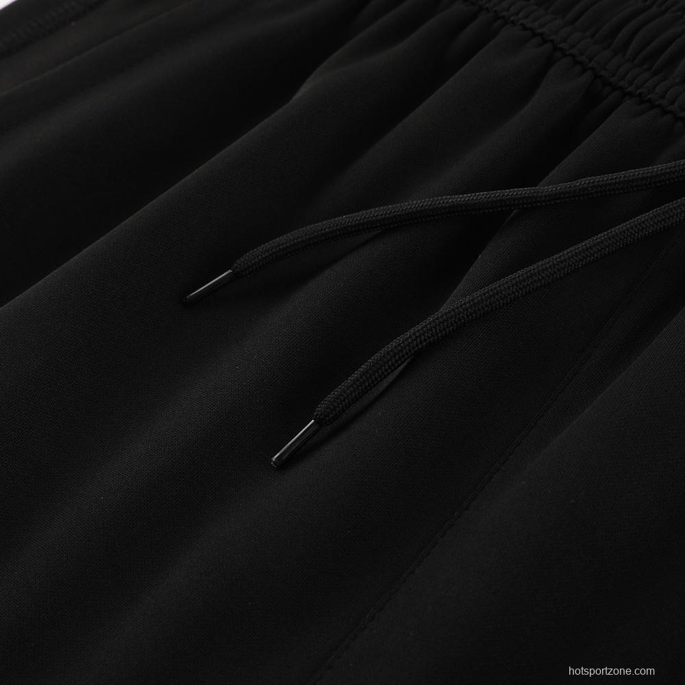 25/26 Manchester United Black Half Zipper Jacket+Long Pants