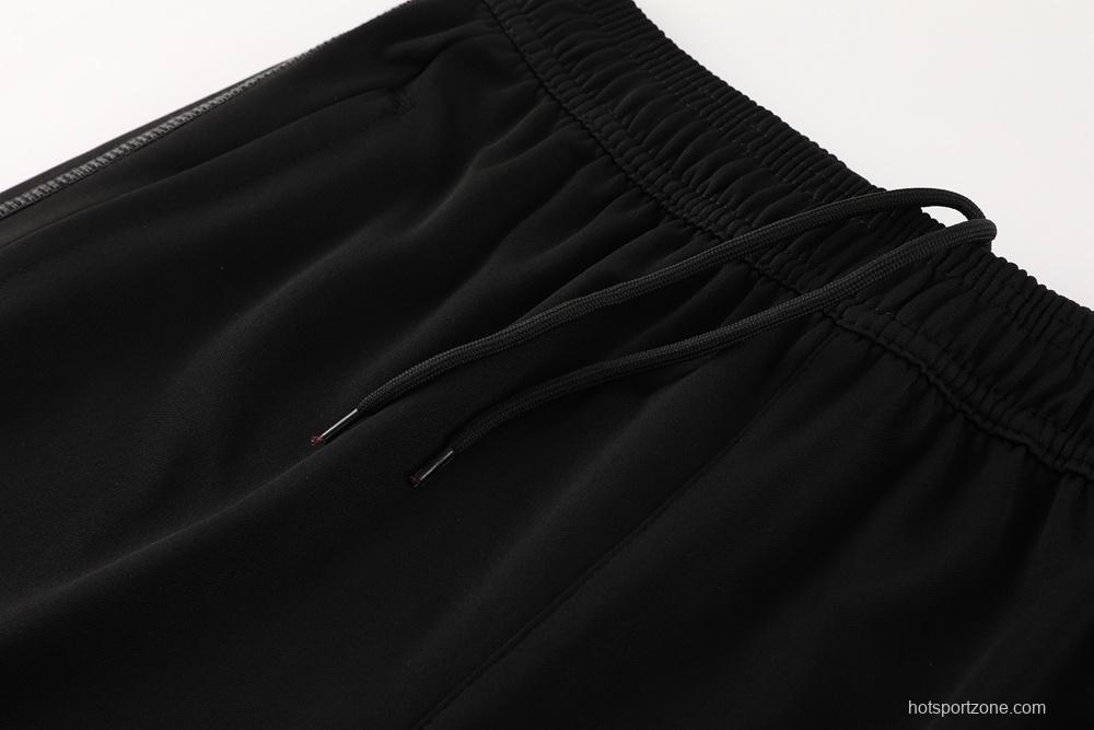 23/24 Turkey Black S-2XL Half Zipper Jacket+Long Pants