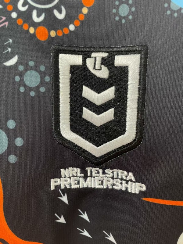 25/26 Wests Tigers Black with Indigenous Art Jersey