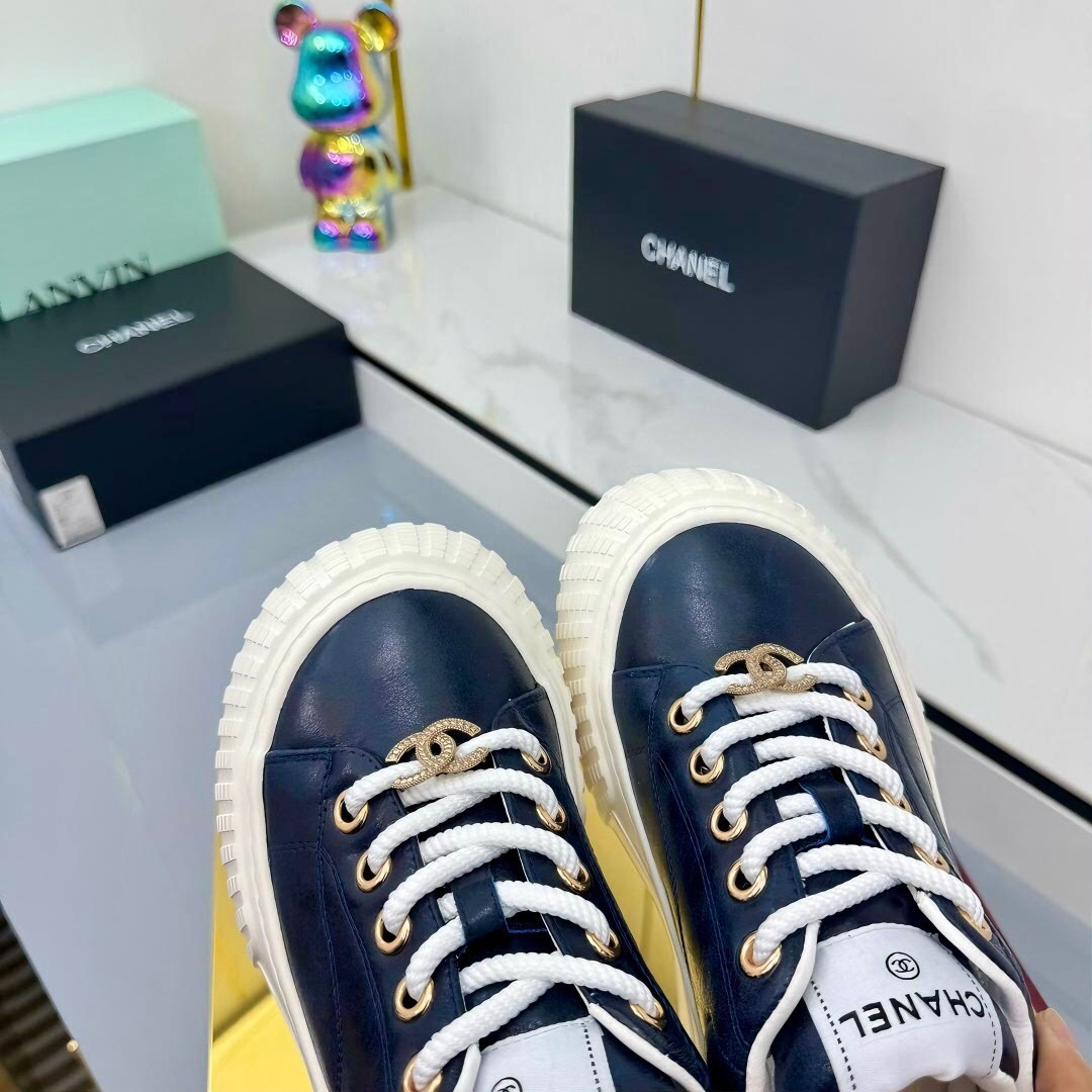 Chanel 2025 SS Loafers Panda Shoes Original Calfskin - LY00330