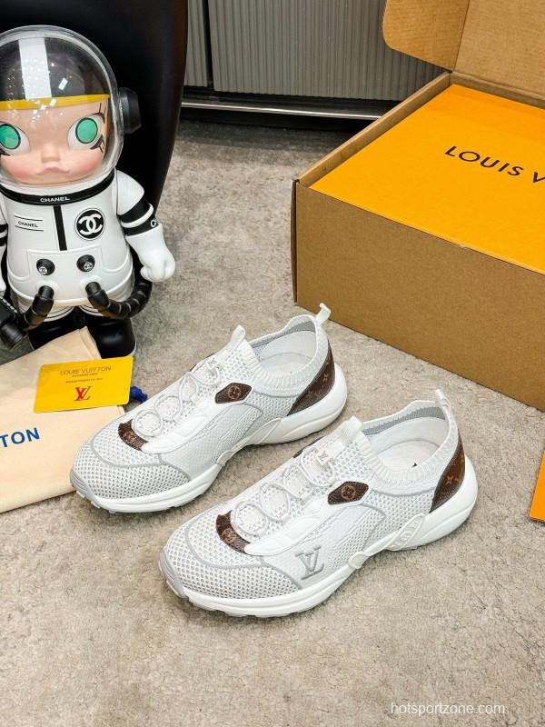 Louis Vuitton Olympia Series Knit Technology Unisex Casual Running Shoes - AS00291
