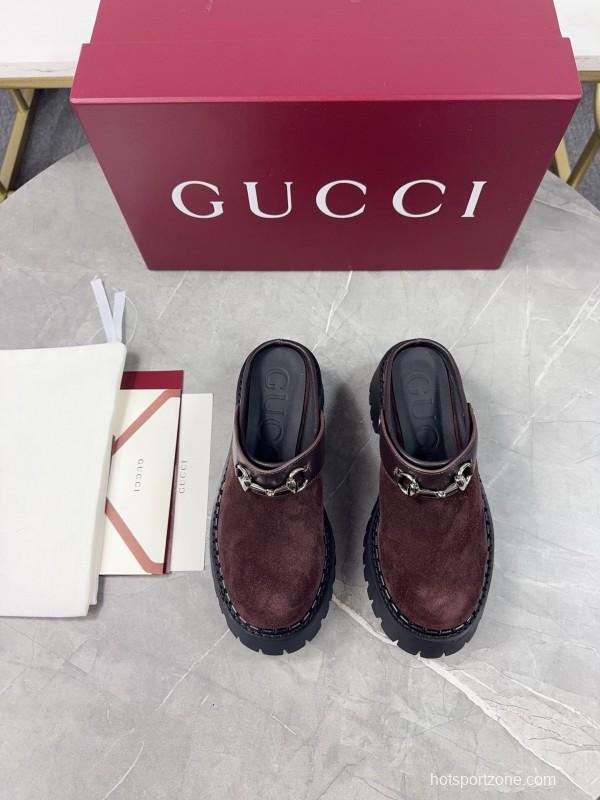 Gucci GG Platform Loafers with Lug Sole - KFY00280