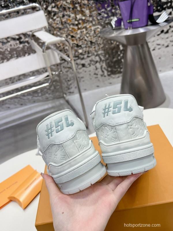 LV LV Trainer Basketball Series Washed Canvas Sneakers - LY00430