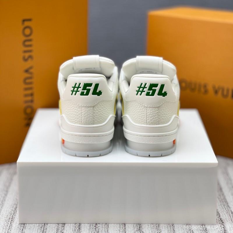Louis Vuitton Trainer Retro Basketball-Inspired Sneakers with Mixed Materials - LY00430