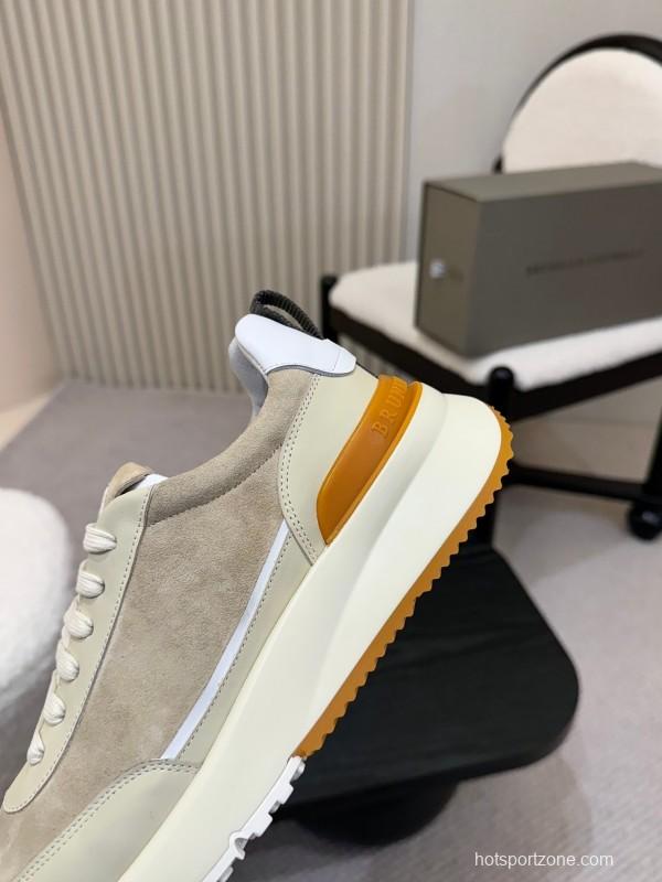 Brunello Cucinelli Casual Sneakers with Seasonal Colors and Leather Lining - KFY00320