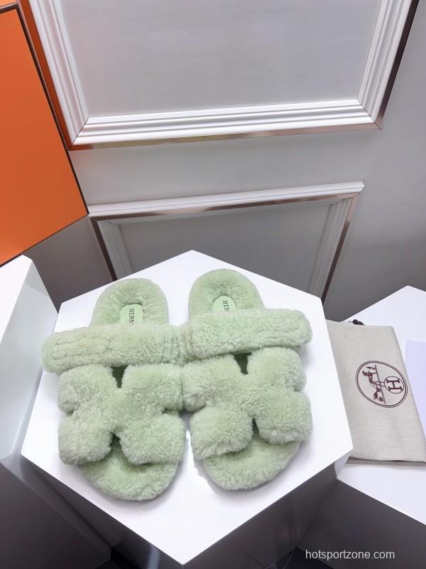 H ERLING Mao Slippers 2025 SS Collection Genuine Fur Comfort - LY00270