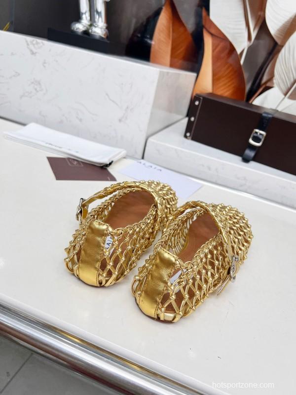 Alaia Handwoven Ballet Dance Shoes with Inner Height Increase - LY00280