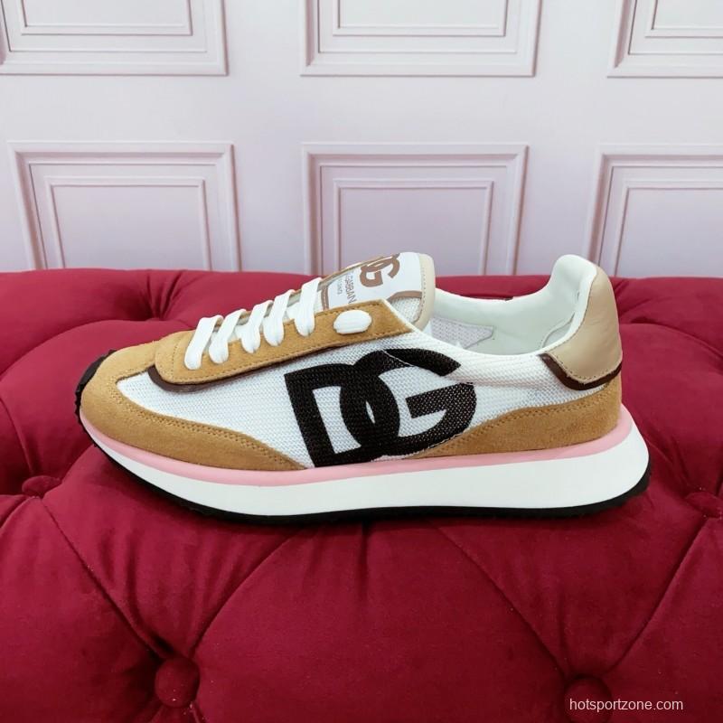 Dolce & Gabbana 2025 Spring Summer Collection Luxury Embroidered Logo Sneakers - AS00300