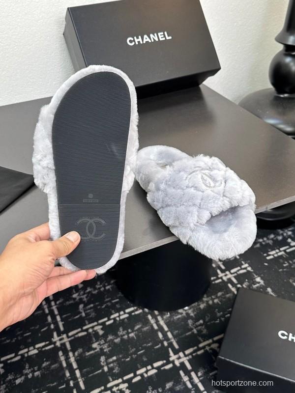 Chanel 2025 Spring/Summer Luxury Wool Slippers - LY00250