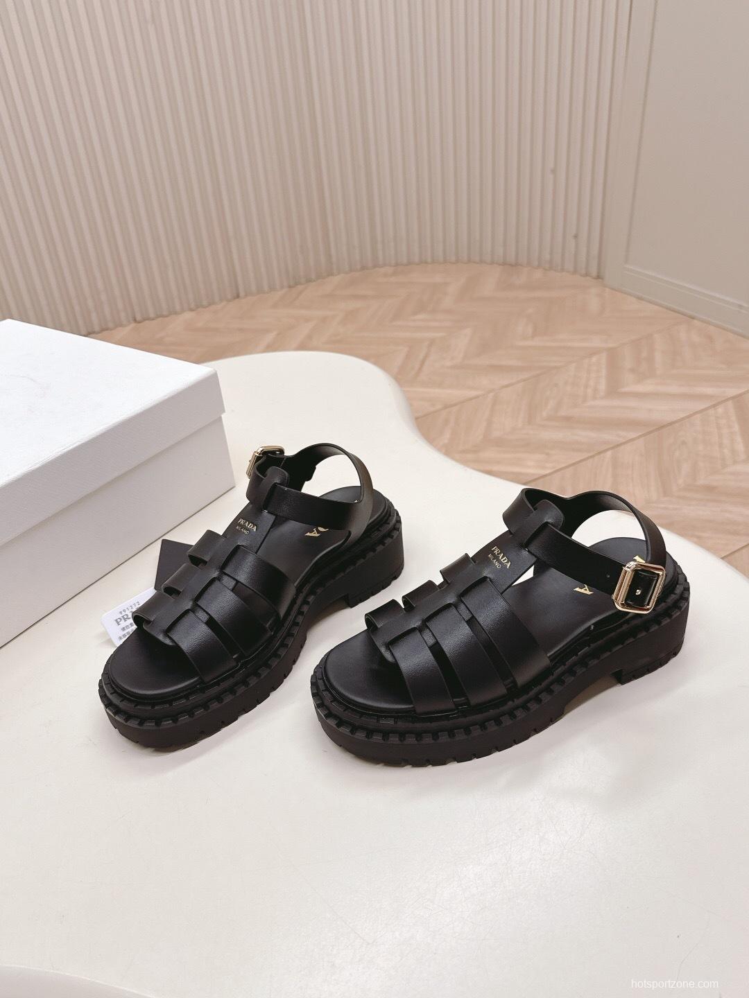 Prada Spring/Summer 2025 Low-Top Sandals Roman Platform - LY00290