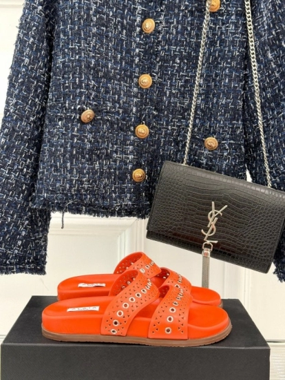 Alaia Spring Summer 2025 Laser-Cut Casual Sandals - KFY00260